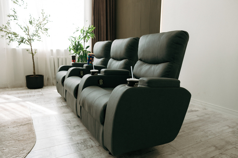 Кресло реклайнер для кинотеатра двухмоторное