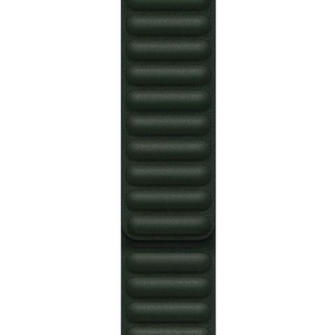 Ремешок Apple 45mm Sequoia Green Leather Link - M/L (ML803ZM/A)