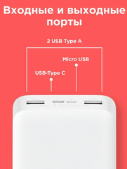 Аккумулятор Redmi Power Bank Fast Charge 20000 White (Белый)