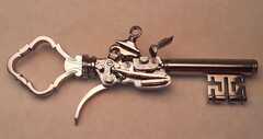 Flintlock key gun pistol