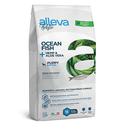 Сухой корм Alleva Holistic Puppy/Junior Ocean Fish Mini, для щенков мини пород, с рыбой, 2кг