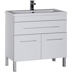 Aquanet 213032 Тумба с раковиной Aquanet Верона 90 белый (напольная 1 ящик 2 дверцы) (213032) фото