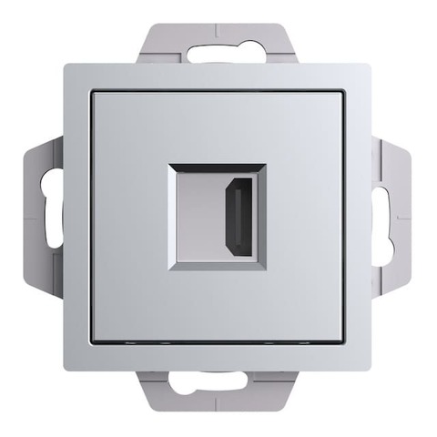Розетка HDMI. Цвет Алюминий. Schneider Electric AtlasDesign. ATN000380