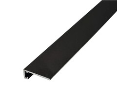 Микроплинтус НЕПЛИНТУС AL16X5-03 Чёрный матовый 16х6х1900мм