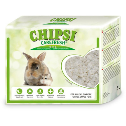 Chipsi CareFresh Pure White наполнитель/подстилка для птиц и мелких домашних животных (белая) 5л