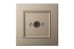 Розетка Телевизионная Проходная (TV) Шампань LIREGUS EPSILON