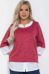 Джемпер Нежный акцент (коралловый) Б12617-4 LT Collection