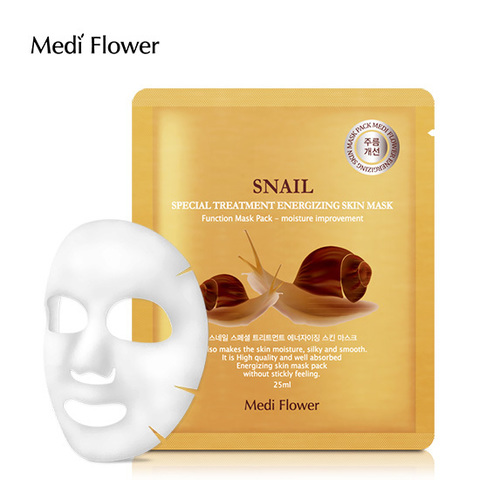 Маска интенсивная с экстрактом улитки - Special Treatment Energizing Mask Pack (Snail) Medi Flower