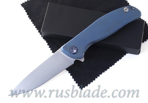 Shirogorov F95 M390 FS Nudist Blue Anodizing 