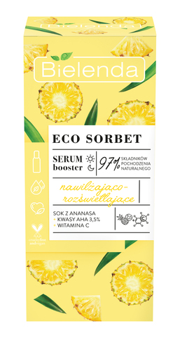 ECO SORBET Pineapple Сыворотка увлажненяющая с эффектом осветления, 30 мл (*6)