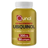 Убихинол 200 мг, Extra Strength Ubiquinol 200 mg, Qunol, 60 капсул 1