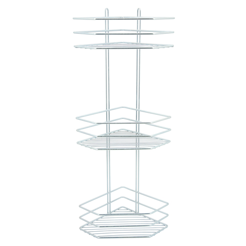 Полка для ванной 3-х ярусная, угловая