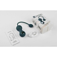 Тренажер Кегеля Magic Motion Crystal Duo темно-зеленый