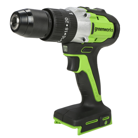 Аккумуляторная ударная дрель шуруповерт Greenworks GD24DD60, 3704107,24v, без АКБ и ЗУ