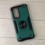 Противоударный чехол Strong Armour Case с кольцом для Xiaomi 12T, 12T Pro (Зеленый)