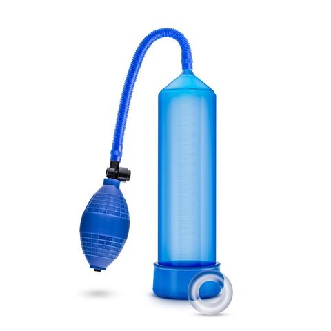 Синяя ручная вакуумная помпа Male Enhancement Pump - Blush Novelties Performance BL-01102