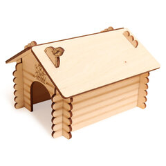 Lion изба для грызунов с рисунком малая  (120х150х100мм)