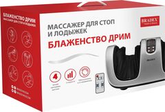 Массажер для стоп и лодыжек БЛАЖЕНСТВО ДРИМ, серебряный Bradex