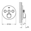 Термостат для душа встраиваемый на 3 потребителя Grohe  29146000