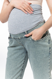 Джинсы для беременных (BOYFRIEND) 13619 голубой К.