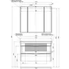 Aquanet 183083 Компл.3 - Тумба Орлеан 105 цв.белый (183083)