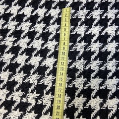 Ткань пальтовая букле черно-белая 