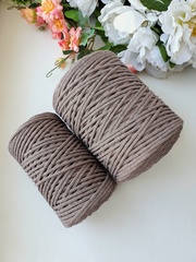 Mocha cotton cord 3 mm