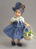 Платье с воротничком - . Одежда для кукол, пупсов и мягких игрушек.