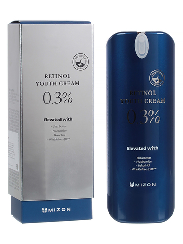 Омолаживающий крем для лица с ретинолом  0.3% Retinol Youth Cream MIZON