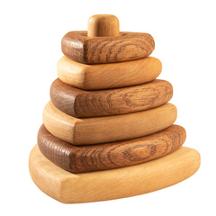 Деревянная пирамидка "Треугольная" Леснушки