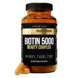 Биотин 5000 МЕ, Biotin 5000 IU, aTech Nutrition Premium, 60 желатиновых капсул 1