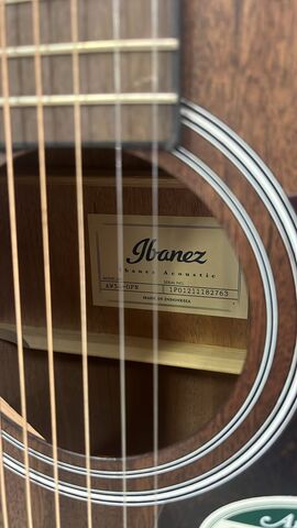 IBANEZ AW54-OPN акустическая гитара, цвет - натуральный