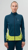 Женский Элитный лыжный костюм Nordski Race Dark Jeans Lime W