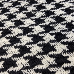 Ткань пальтовая букле черно-белая 