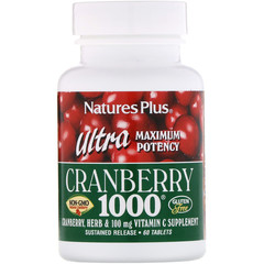 Nature's Plus, Ultra Cranberry 1000, 60 таблеток