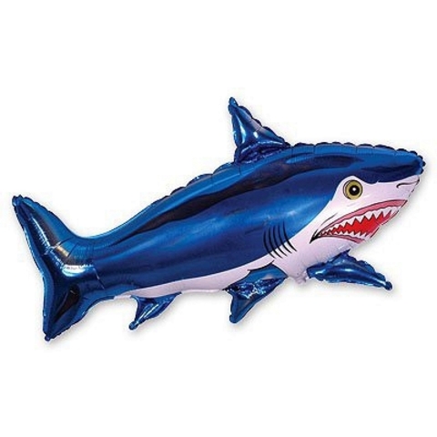 Акула синяя зубастая 75х105см Ф