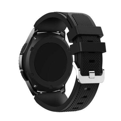 Силиконовый ремешок для Samsung Gear S3/Galaxy Watch 46 Fohuas Silicon Band 22мм (черный)