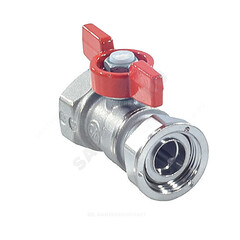 Кран шаровой латунь хром R251P Ду 20 Ру42 ВР/нак. гайка бабочка Giacomini R251PX004