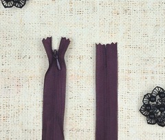 Молния спираль потайная Т3, 20 см,  баклажановый