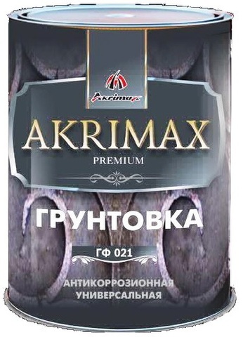 Грунт ГФ-021 «AKRIMAX-РREMIUM» серый 0.85кг  (упк-14шт) (700)