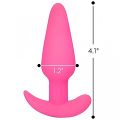 Анальная пробка Bang! 21X Remote Control Vibrating Silicone Butt Plug с пультом дистанционного управления, розовый, 10.4х3 см