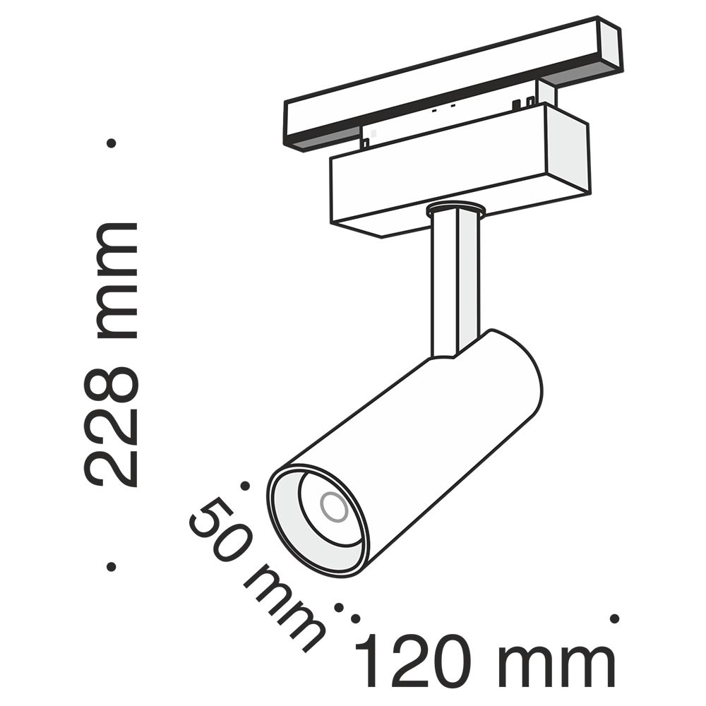 Трековый светодиодный светильник Maytoni Track Lamps TR019-2-10W4K-B