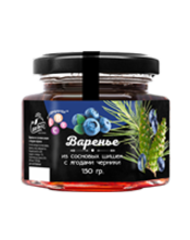 Варенье из сосновой шишки с ягодами черники 150 г Сам бы ел