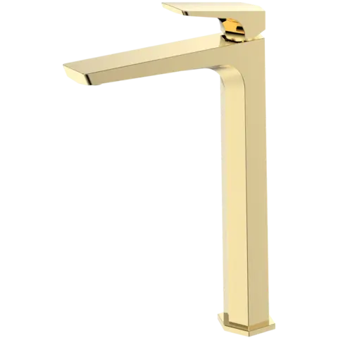Смеситель высокий для раковины Haiba HB11726-5 золотой