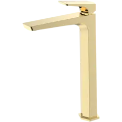 Смеситель высокий для раковины Haiba HB11726-5 золотой