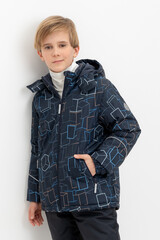 куртка  для мальчика  ВК 36089/н/3 ГР ( 92-122)