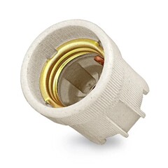 89-0-175 Патрон керамический 5565341 Е27, белый Россия