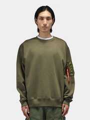 Свитшот Alpha Industries Utility Pocket Crewneck OG-107 (Зеленый)