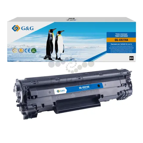 Картридж G&G, аналог HP CE278A/ Canon 728  2.1k с чипом