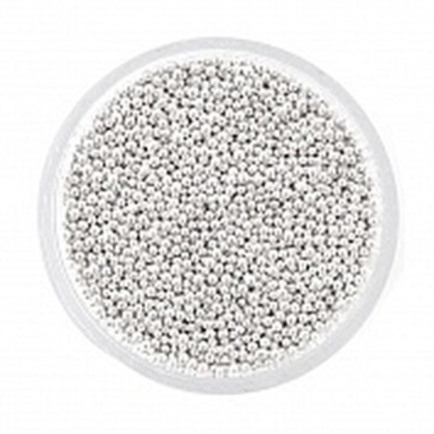 Бульонки металлические серебро